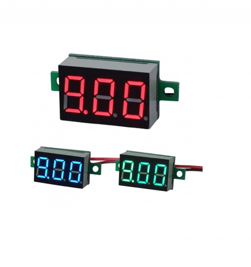 Display Voltímetro 3631 Vermelho 5v 30v